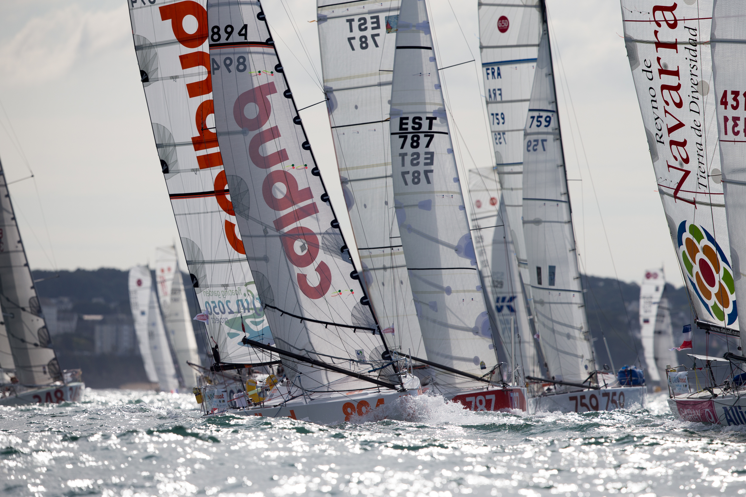 Start Mini Transat 2015. / Fot. Christophe Breschi
